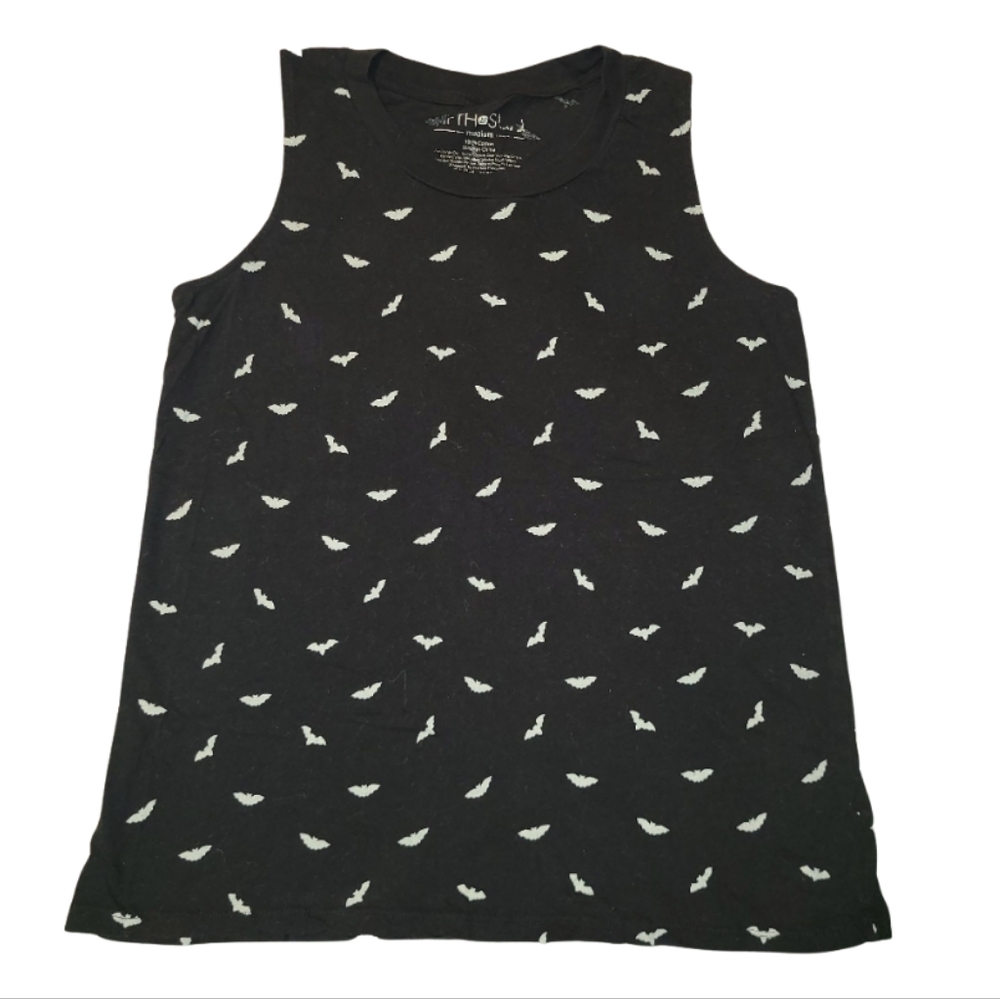 Black Bat Graphic Tank✨Size Med